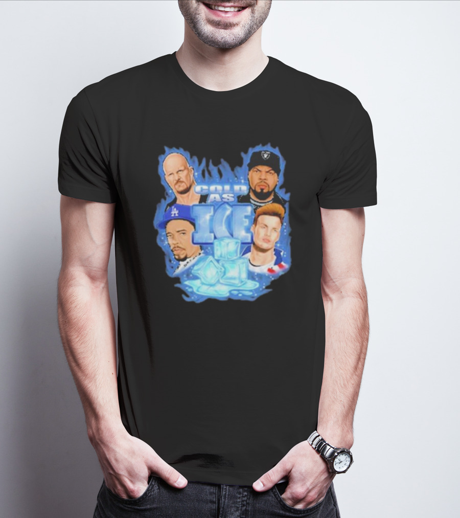 Cold As Ice Famous People Rap And Wrestling Legends T-Shirt