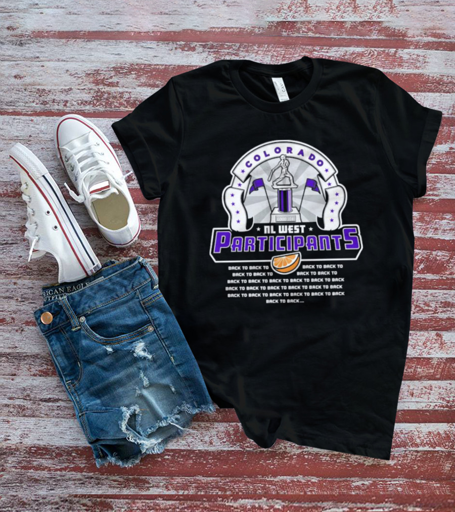 Colorado NL West Participants Back To Back Good Job Orange Slice T-Shirt