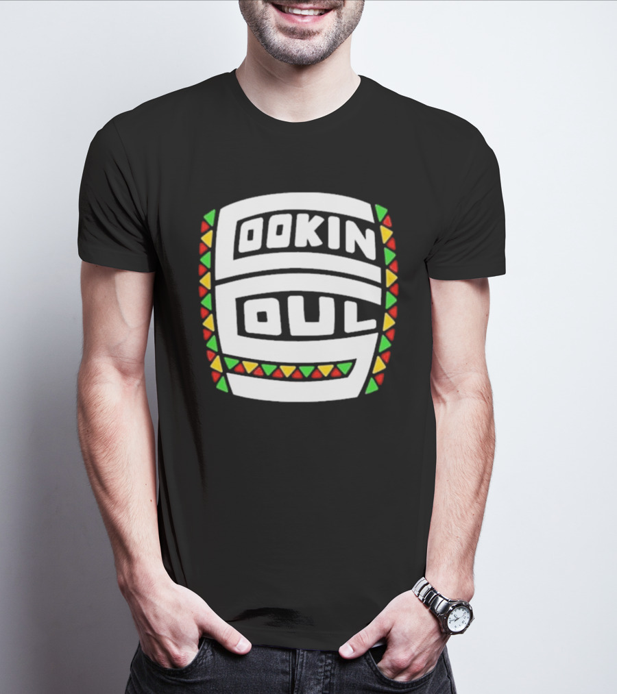 Cookin Soul Logo African Pattern Colors T-Shirt