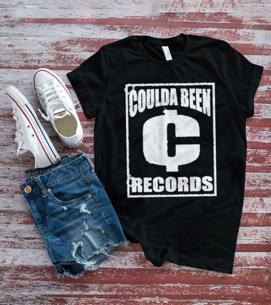 Coulda Been Records Vintage Style Block Lettering With Large Centered C T-Shirt
