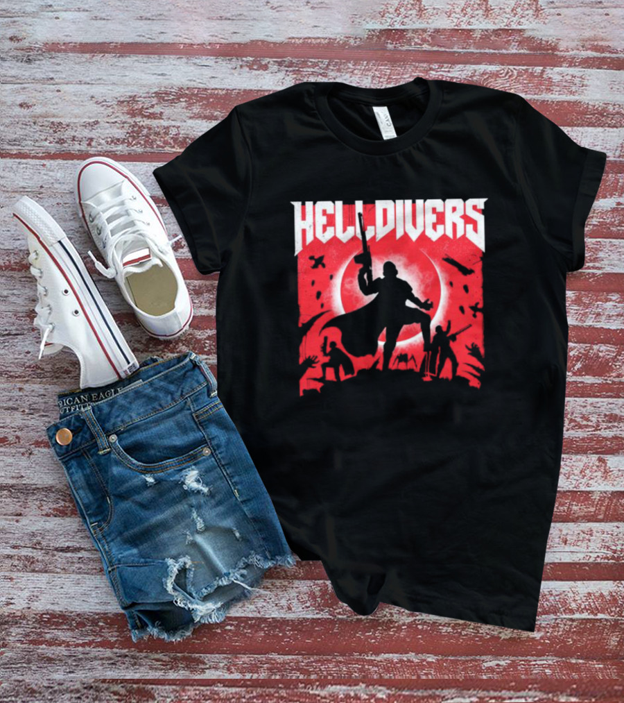 Helldivers Red Moon Battle T-Shirt