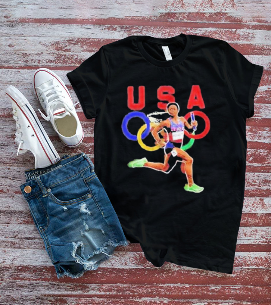 USA Olympic Runner Sha’carri Richardson Paris T-Shirt