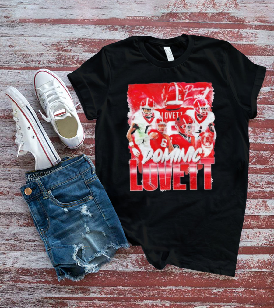 Georgia Bulldogs Dominic Lovett Football Sportswear T-Shirt