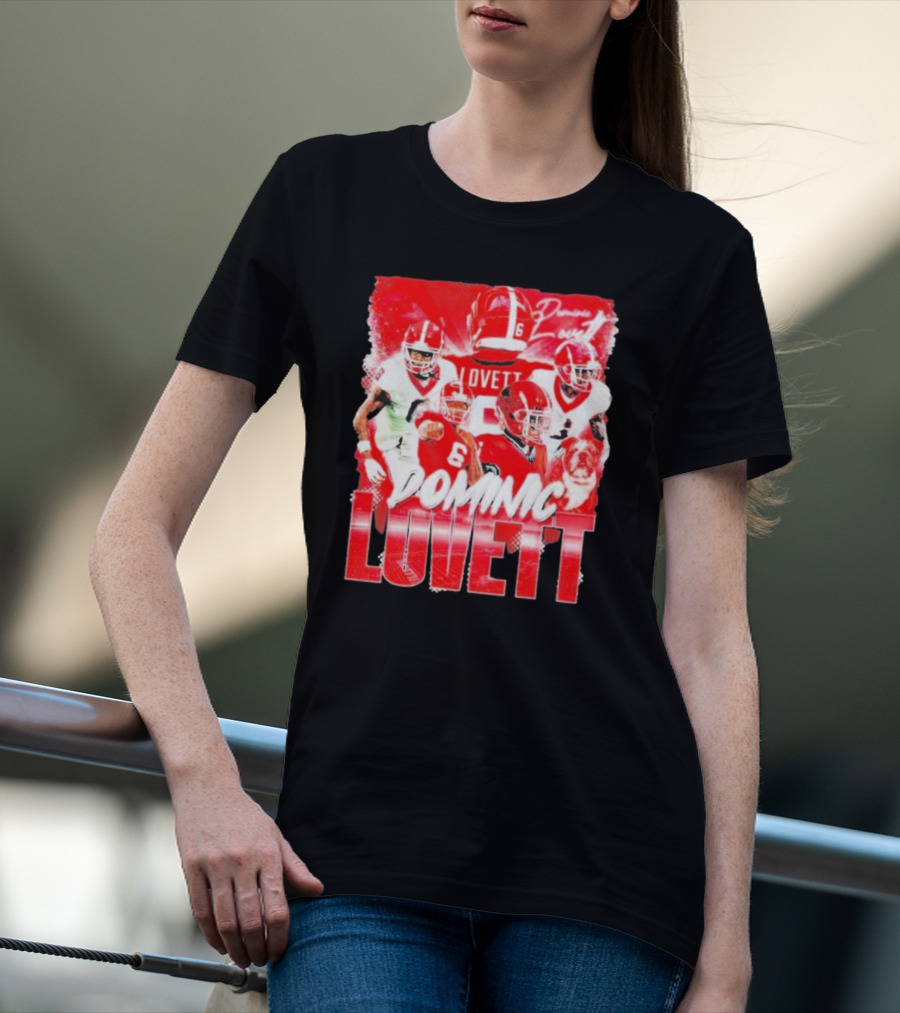 Georgia Bulldogs Dominic Lovett Football Sportswear T-Shirt
