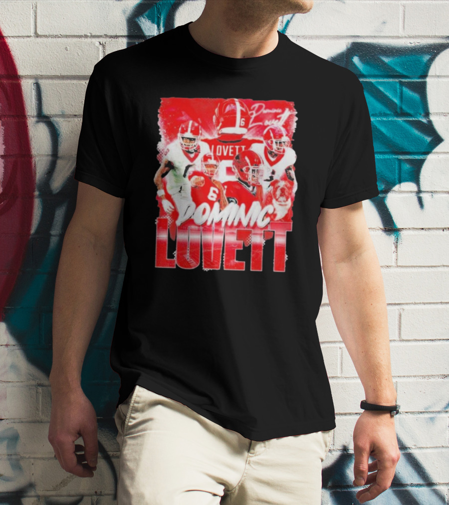 Georgia Bulldogs Dominic Lovett Football Sportswear T-Shirt