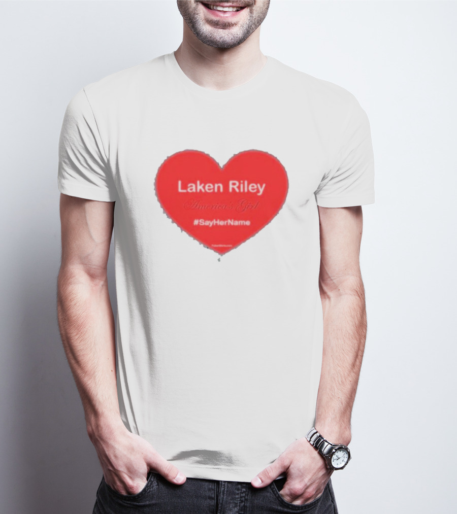 Laken Riley America's Girl #SayHerName Heart T-Shirt