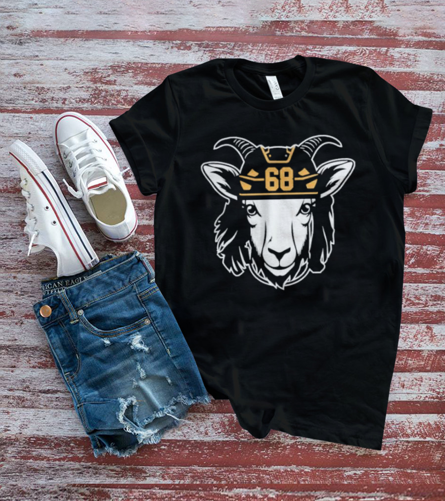 Goat 68 Jaromir Jagr Pittsburgh Penguins Hockey Legend T-Shirt