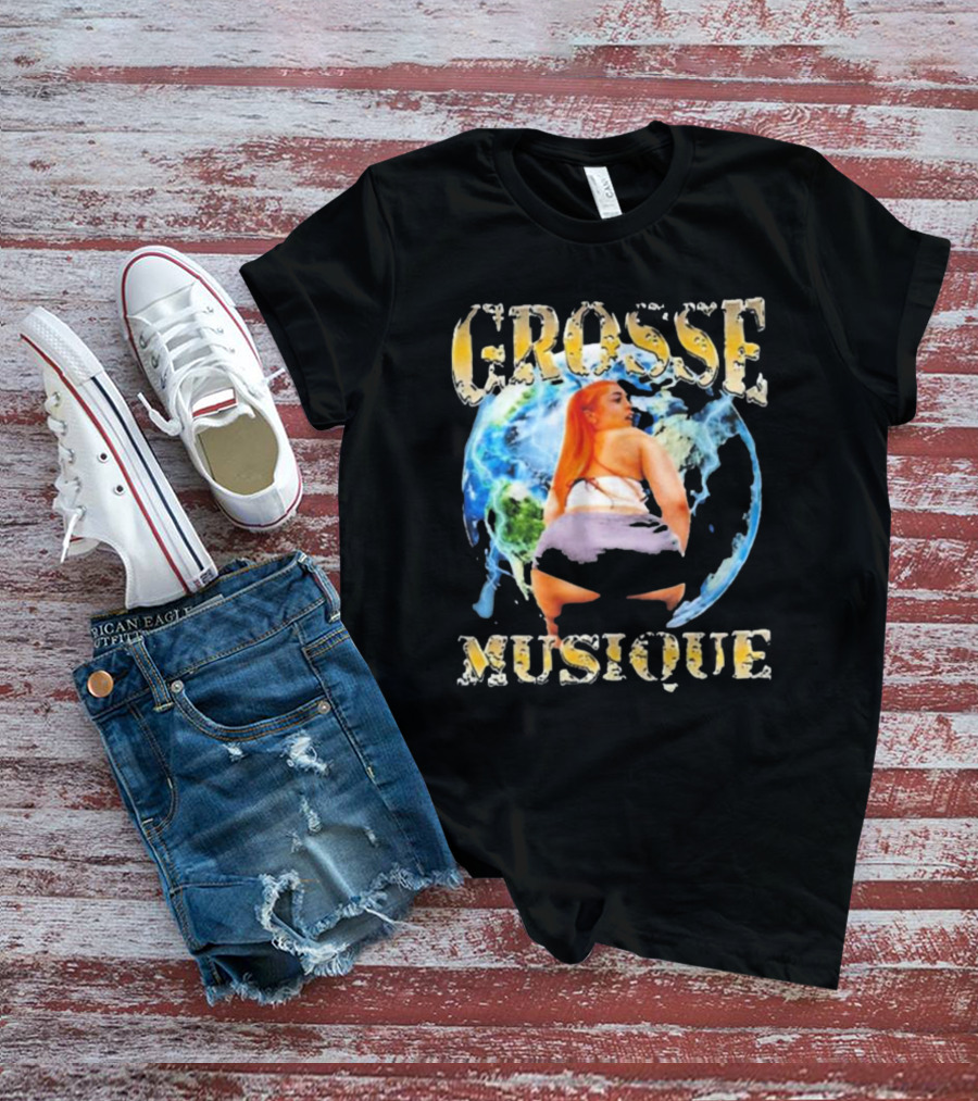 Grosse Musique Earth Background Rare Bootleg T-Shirt