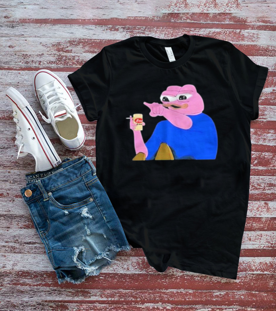 Haider $Pork Based Beer Cheetos And Pepe Style Image T-Shirt