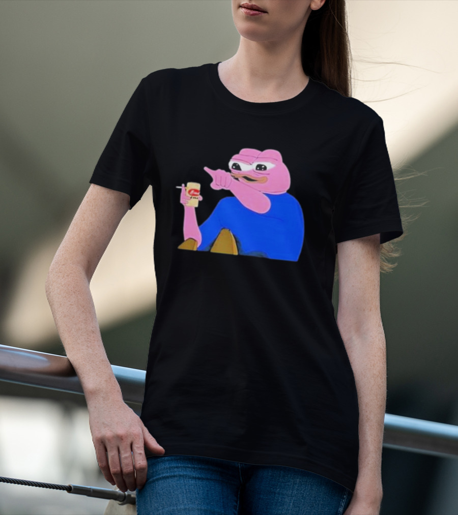 Haider $Pork Based Beer Cheetos And Pepe Style Image T-Shirt