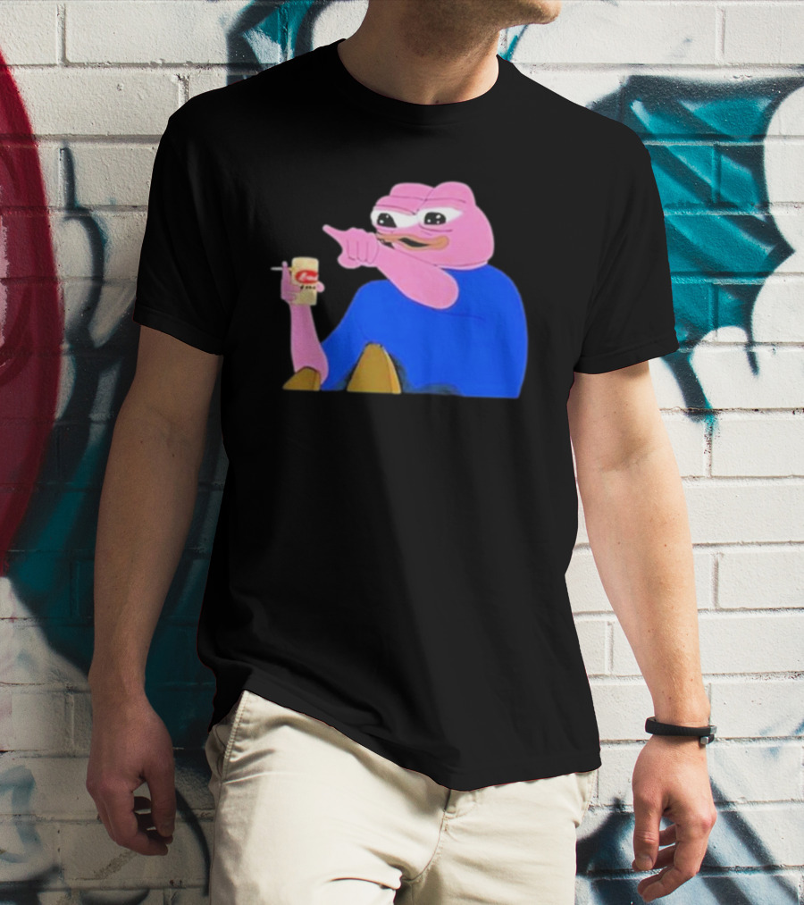 Haider $Pork Based Beer Cheetos And Pepe Style Image T-Shirt
