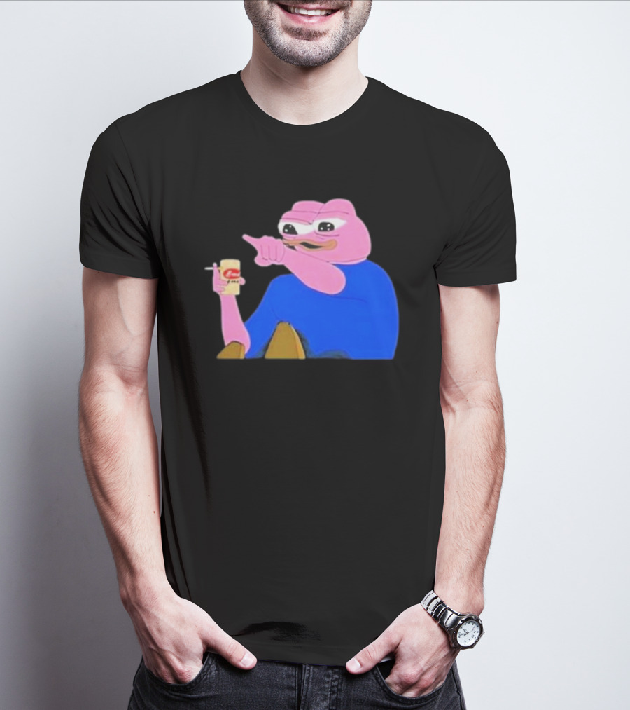 Haider $Pork Based Beer Cheetos And Pepe Style Image T-Shirt