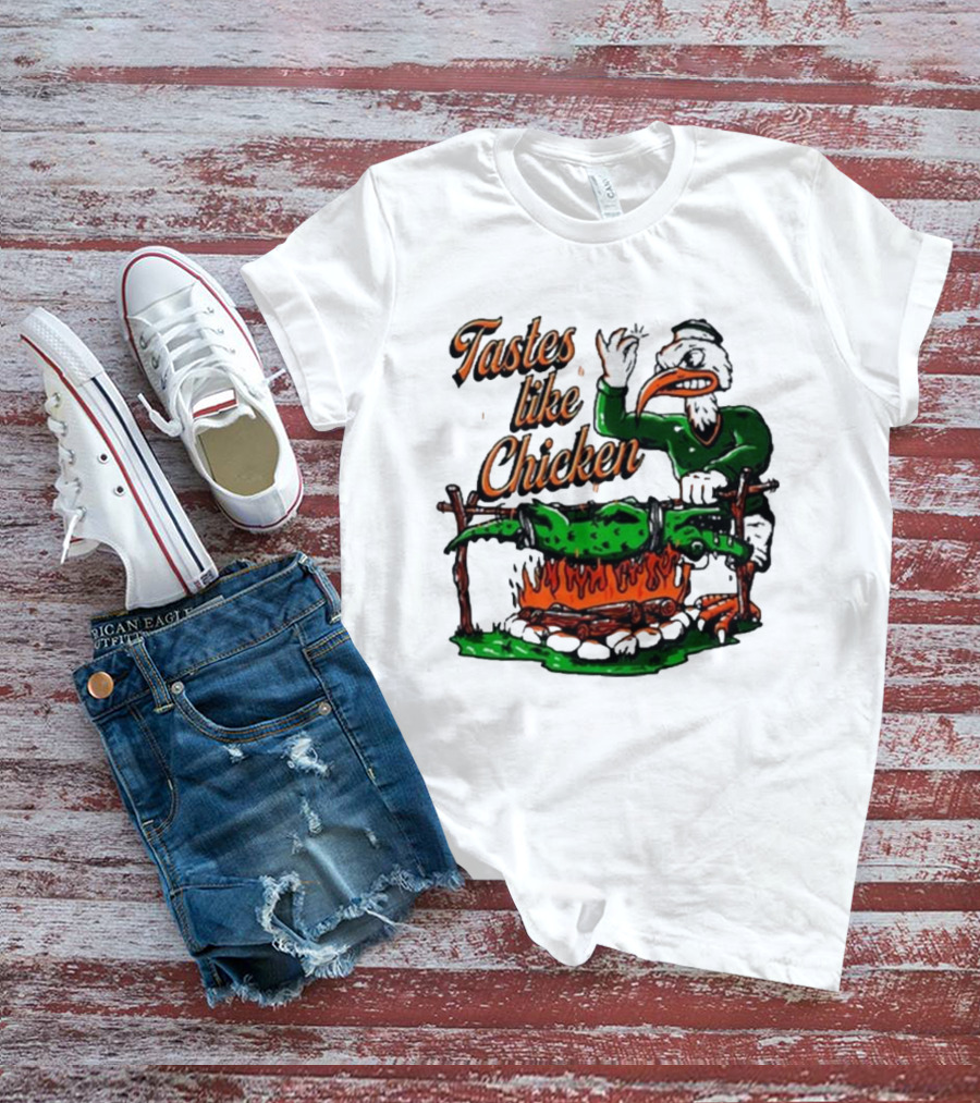 Miami Hurricanes Rivalry Gator Roast Tastes Like Chicken T-Shirt