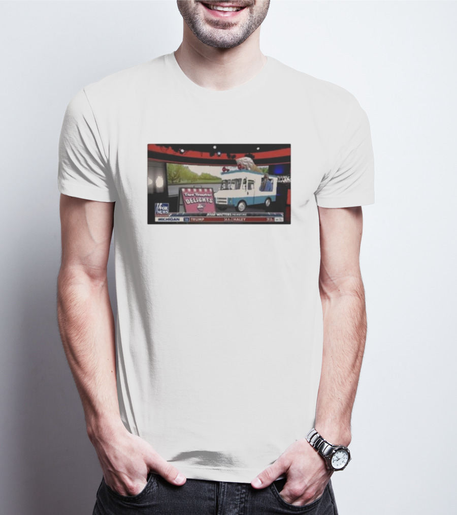 Jesse Watters Primetime Fox News Ice Cream Truck Delights T-Shirt