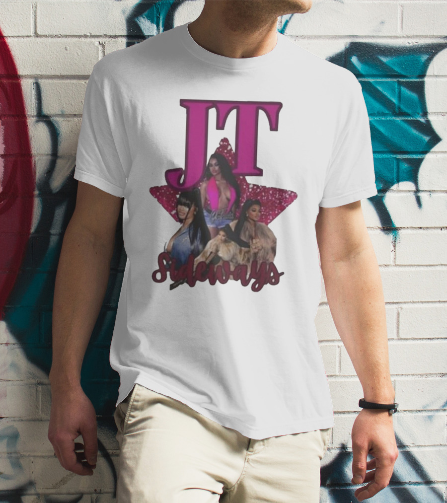 JT Sideways Star Pink Glamorous Portraits T-Shirt