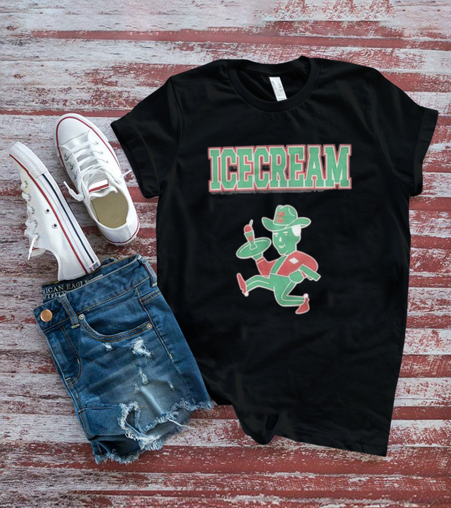 ICECREAM Retro Cowboy Dessert T-Shirt