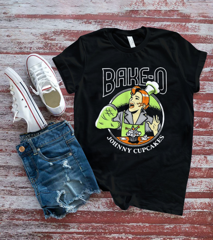 BAKE-O Johnny Cupcakes Retro Chef Cupcake Explosion T-Shirt
