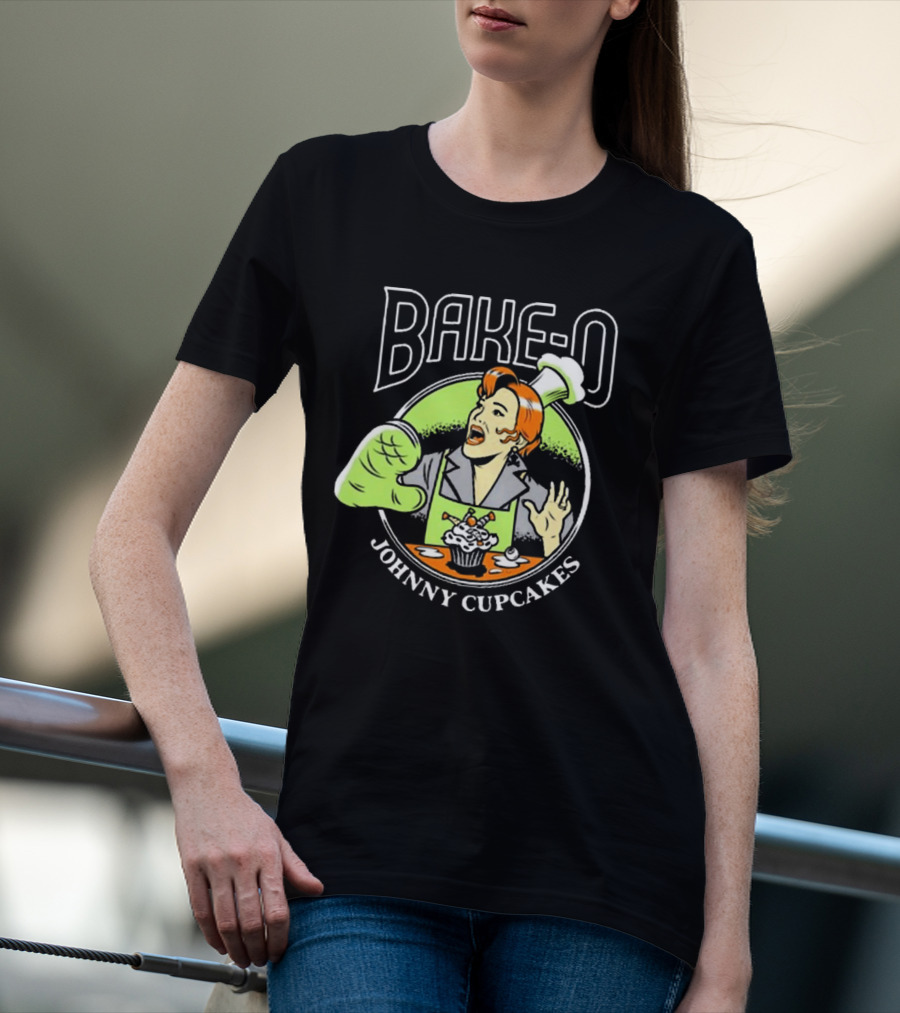 BAKE-O Johnny Cupcakes Retro Chef Cupcake Explosion T-Shirt