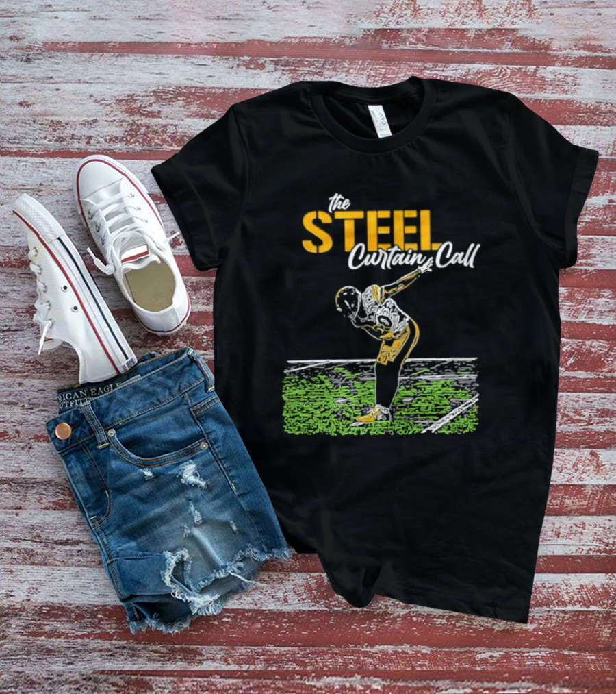 The Steel Curtain Call Take A Bow TJ Football T-Shirt