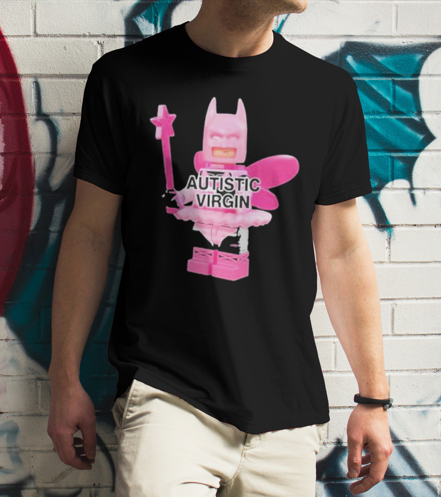 Autistic Virgin Pink Lego Fairy Batman T-Shirt