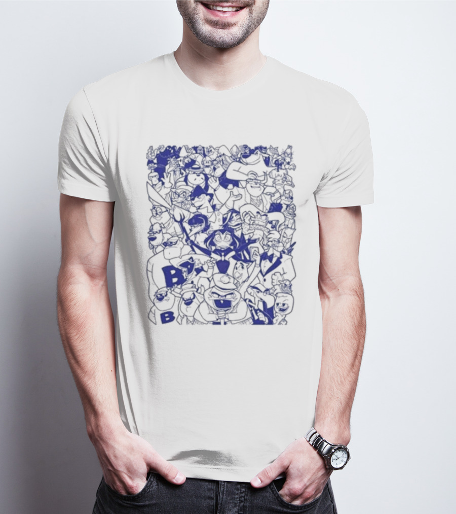 Duck Villains Dark Blue Ensemble By Brian Danger T-Shirt