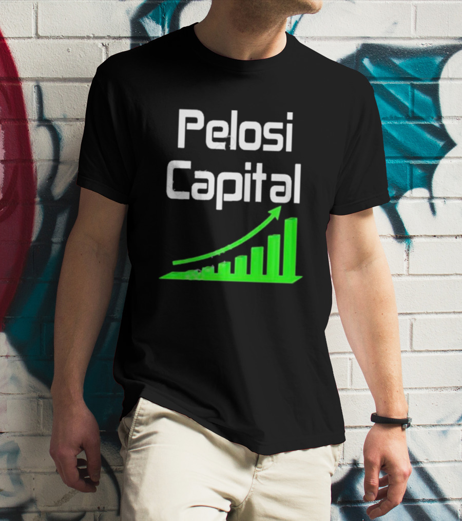 Liathetrader Pelosi Capital Green Arrow Graph T-Shirt