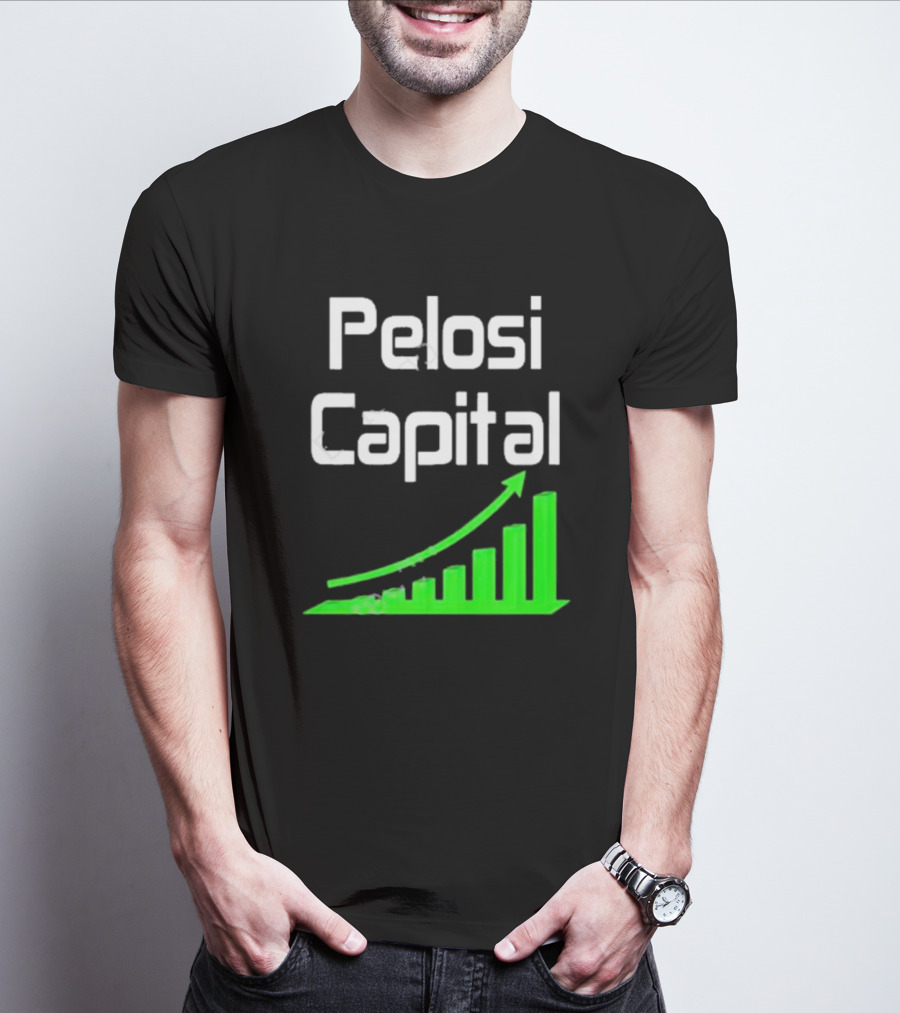 Liathetrader Pelosi Capital Green Arrow Graph T-Shirt