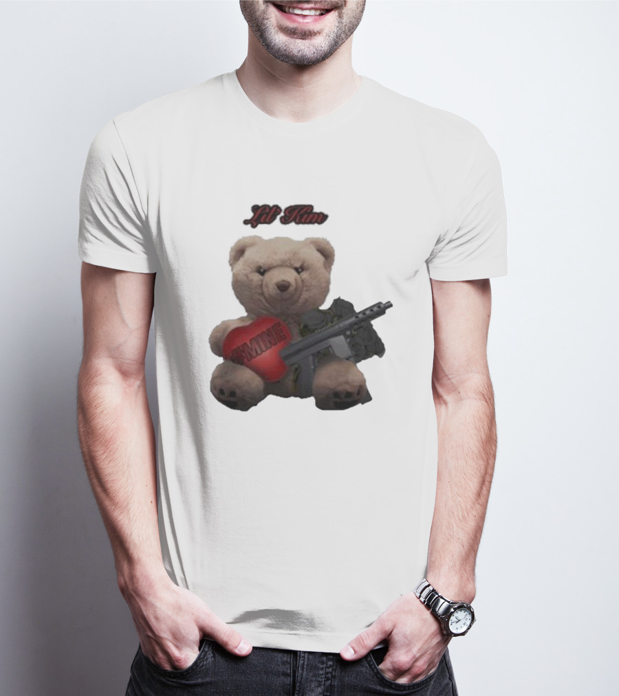 Lil Kim #Mine Teddy Bear With Gun T-Shirt