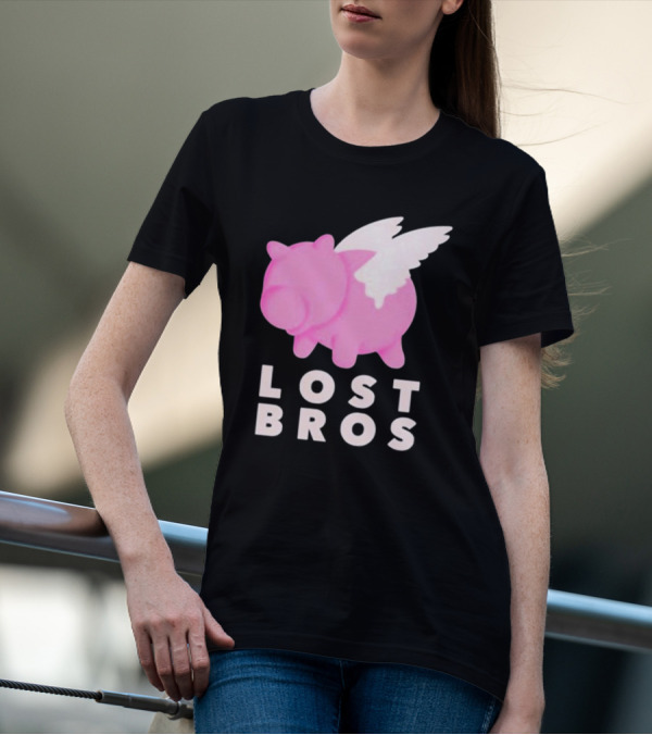 Lost Bros When Hamm Flies Pig With Wings T-Shirt