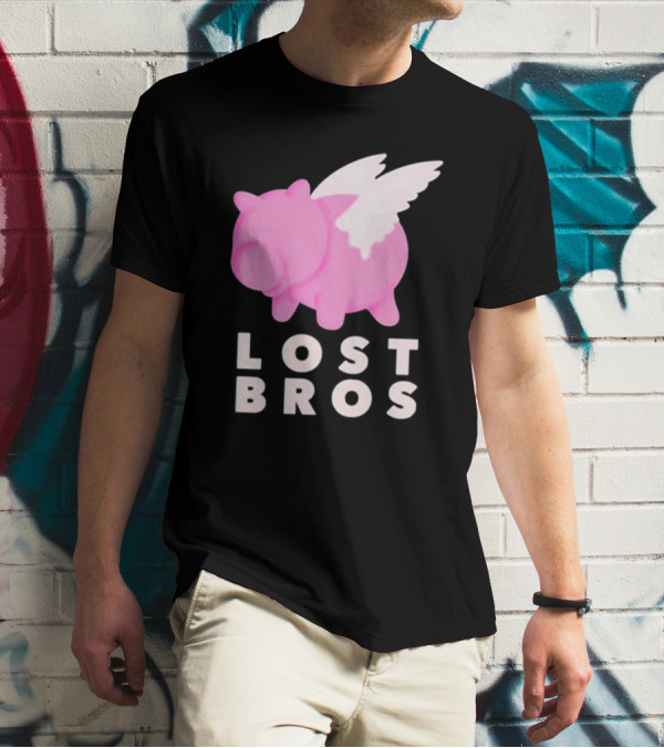 Lost Bros When Hamm Flies Pig With Wings T-Shirt