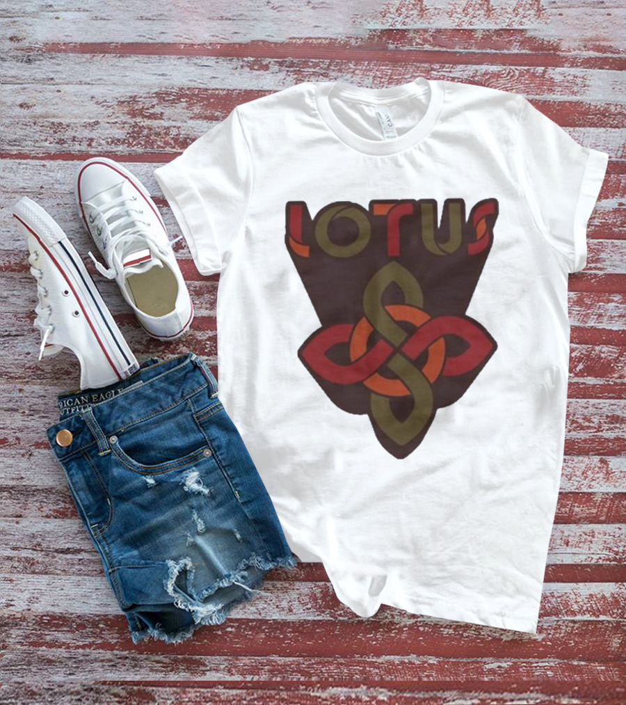 Lotus Celtic Knot Brown Red Green T-Shirt