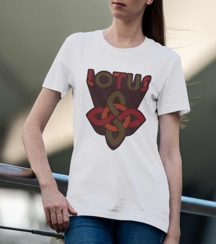 Lotus Celtic Knot Brown Red Green T-Shirt