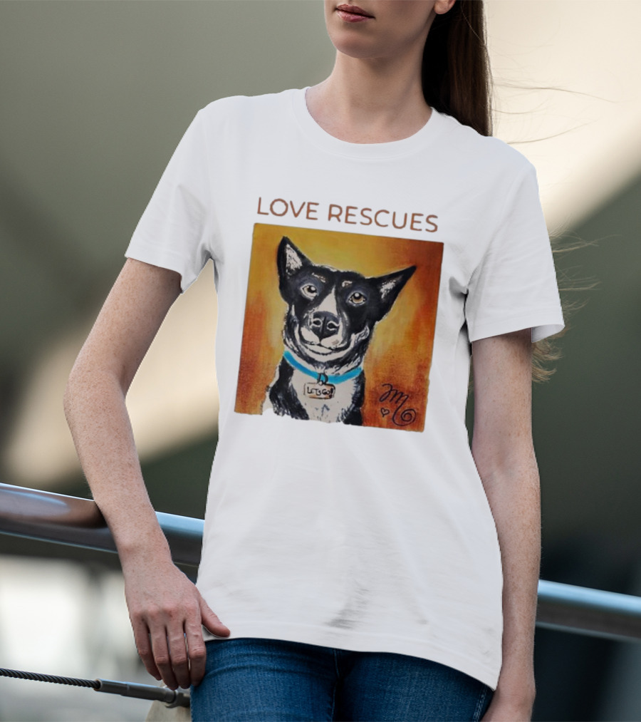 Love Rescues Let Go Dog T-Shirt