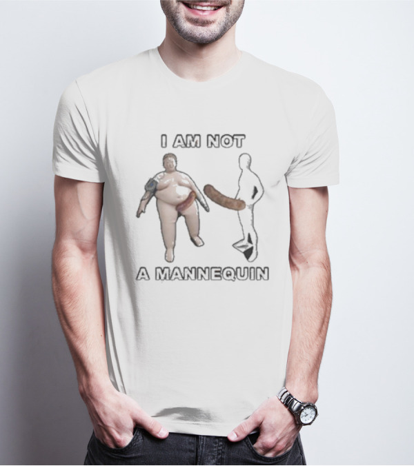 Lucca International Store I Am Not A Mannequin Sausages T-Shirt