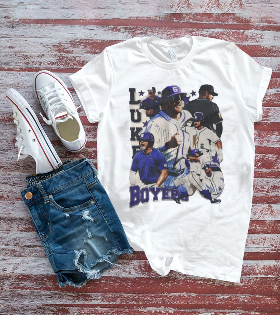 Luke Boyers TCU Horned Frogs Baseball 6 Multi-Action Highlights T-Shirt
