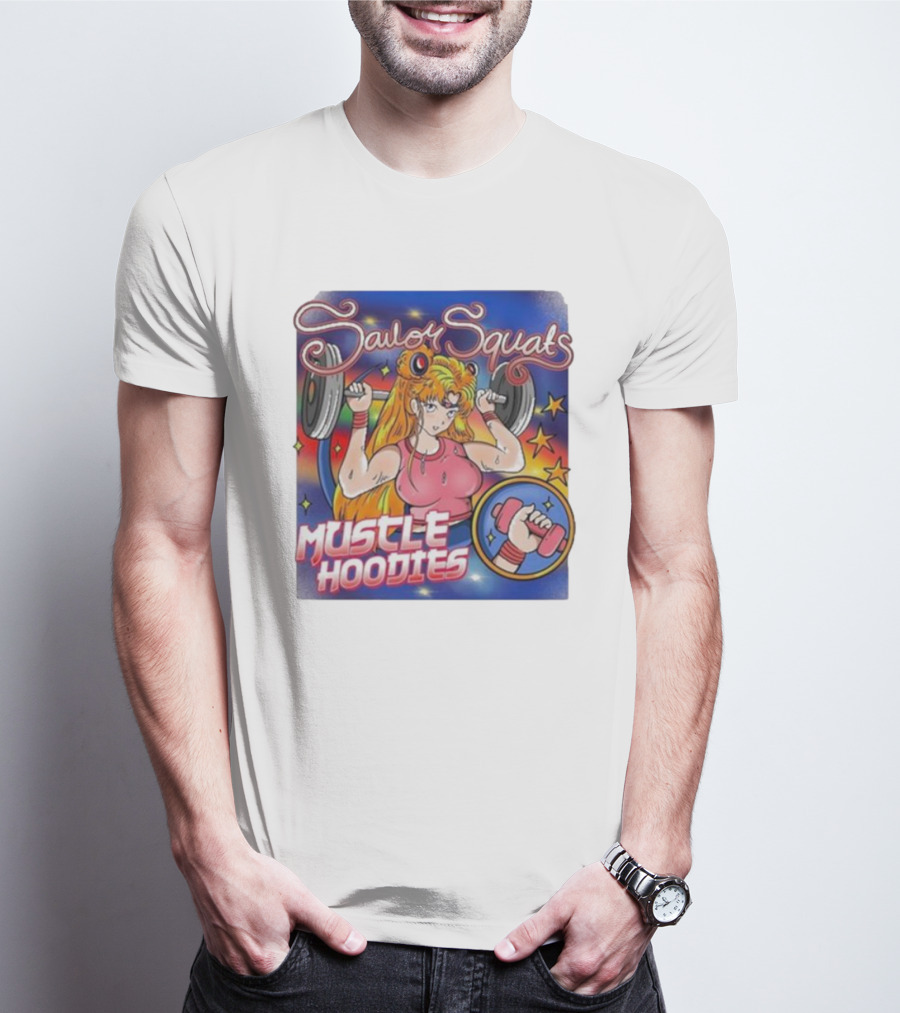 Sailor Squats Muscle Hoodies T-Shirt