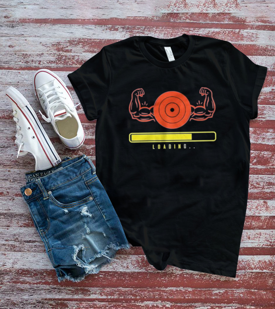 Muscles Loading Bodybuilding Workout Target Humor T-Shirt