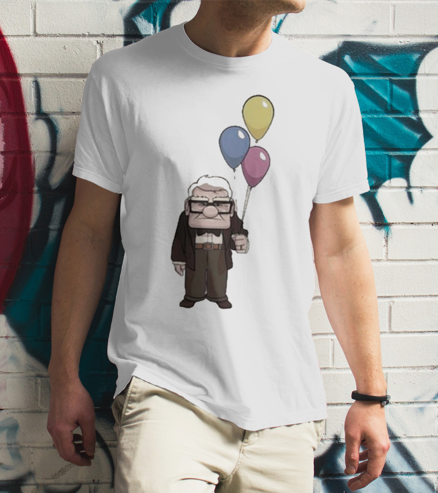 Nika Carl Fredricksen From Up Costume Geno Balloons Character T-Shirt