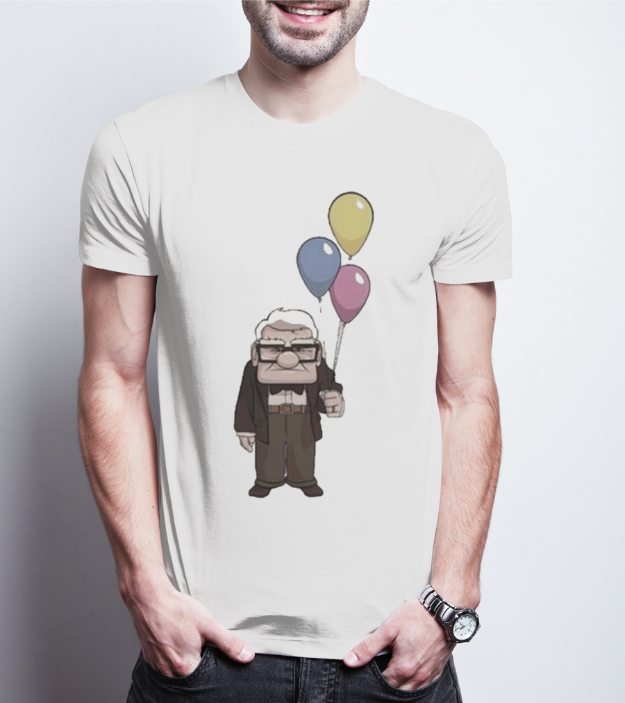Nika Carl Fredricksen From Up Costume Geno Balloons Character T-Shirt