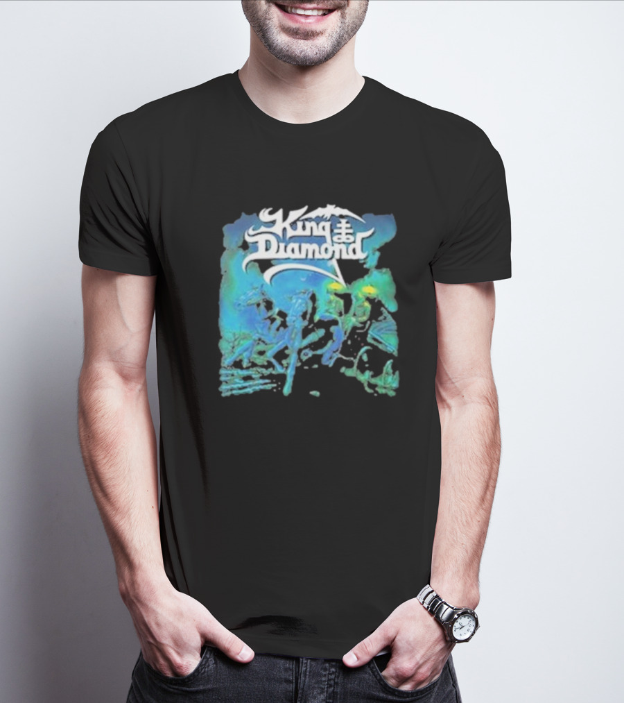 King Diamond Abigail Album Art Blue And Green T-Shirt