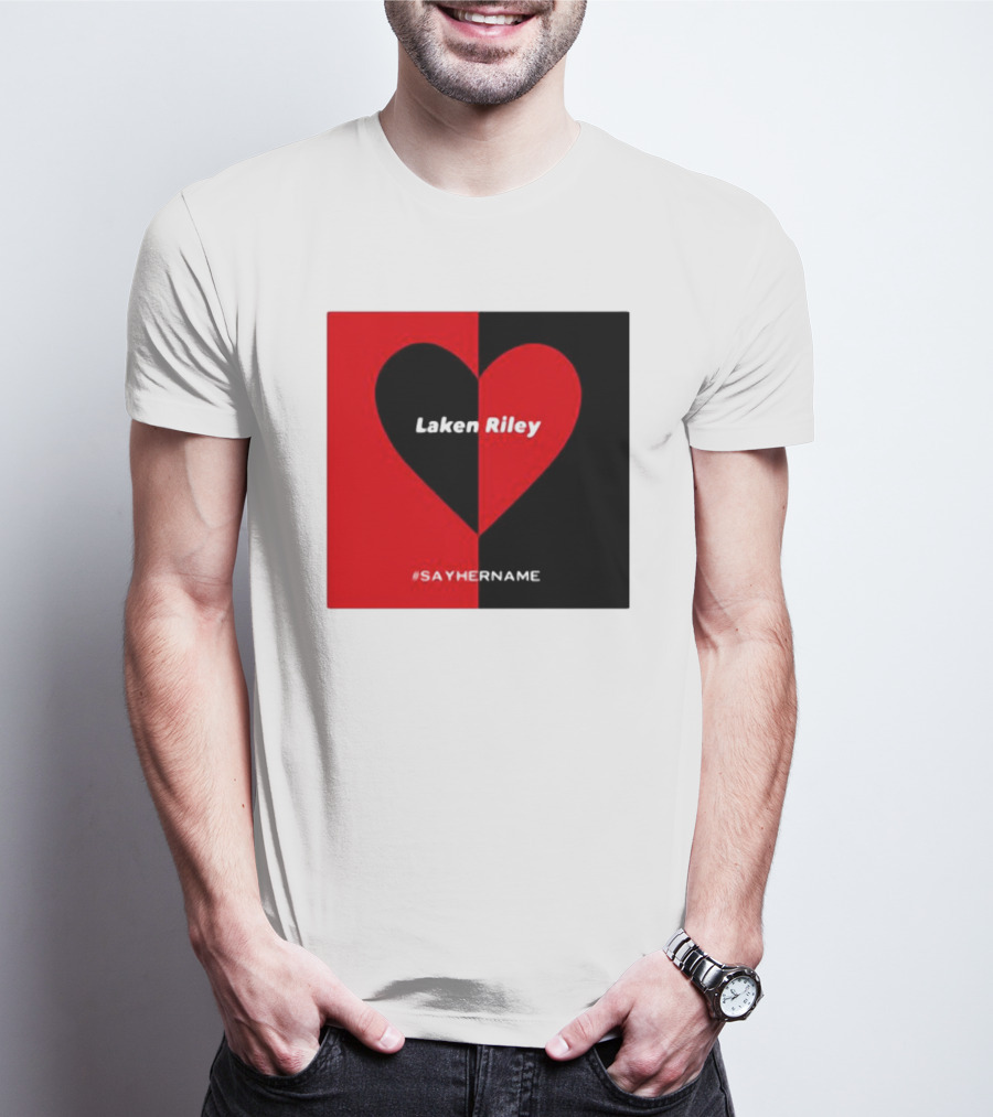 Laken Riley Heart #SayHerName T-Shirt