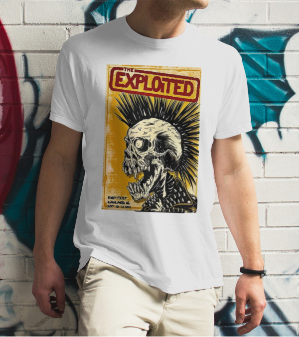 The Exploited Skull Riot Fest Chicago IL Sept 20-22 T-Shirt
