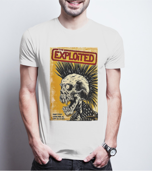 The Exploited Skull Riot Fest Chicago IL Sept 20-22 T-Shirt