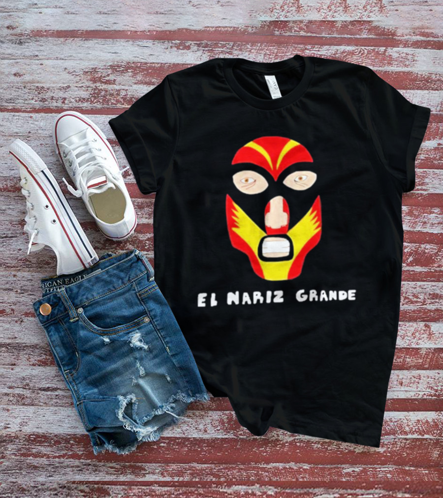 Ariel Helwani Wrestling Mask El Nariz Grande T-Shirt