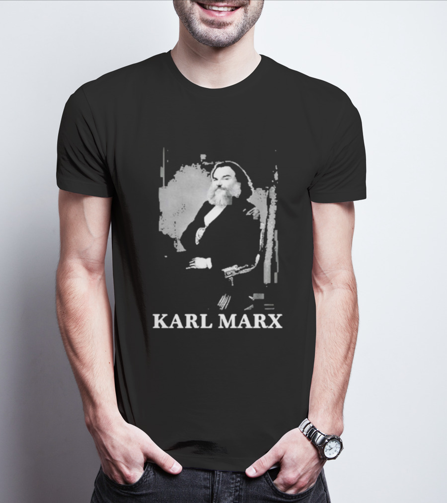 Karl Marx Jack Black Mashup T-Shirt