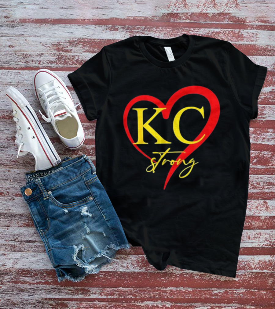 KC Strong Heart Design Kansas City Strong T-Shirt