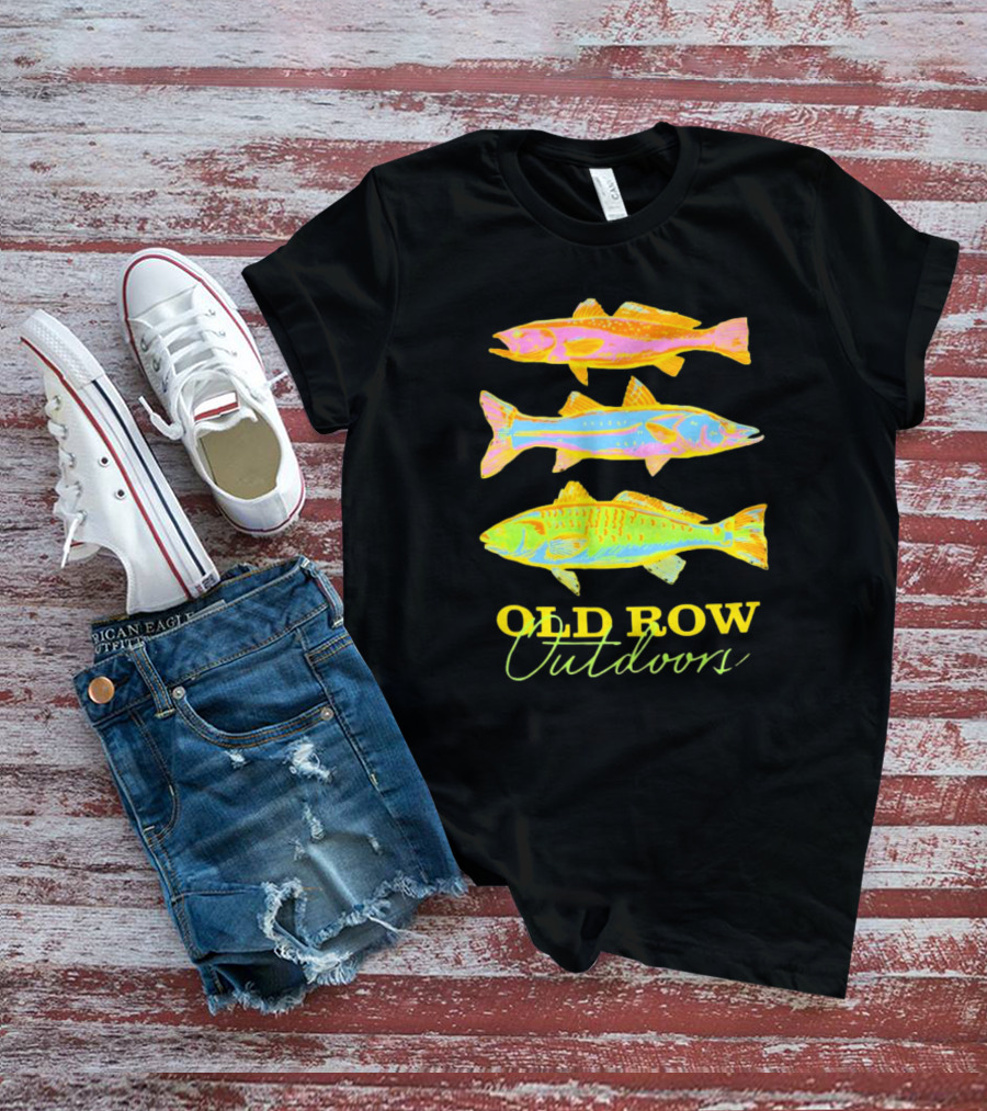 Old Row Outdoors Neon Fish Trio T-Shirt