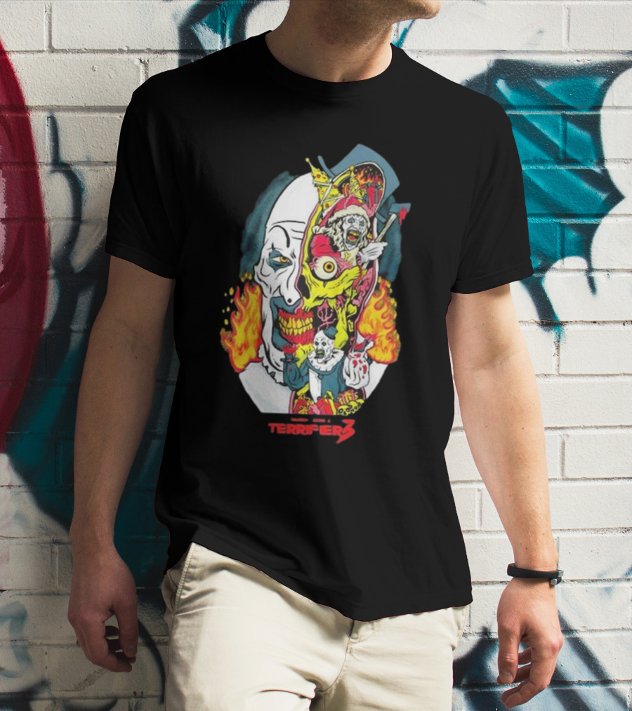 Terrifier 3 Terror Threads Season Of Slaughter Clown Horror T-Shirt