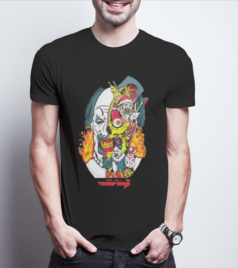 Terrifier 3 Terror Threads Season Of Slaughter Clown Horror T-Shirt