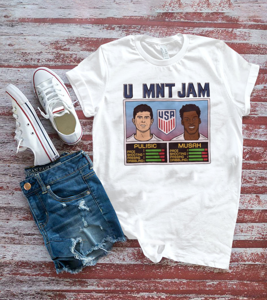 USMNT Jam Pulisic Musah USA Team Pace Shooting Passing Dribbling T-Shirt